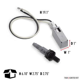 Weber Igniter Kit includes wiring, hardware, and instructions for easy installation.