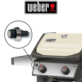 Weber igniter switch assembly on grill panel supports straightforward maintenance