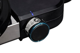 Weber Lumin Compact grill high heat delivers restaurant-level sear on small batches.