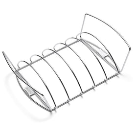 Weber Original Rib & Roast Holder 2-in-1 design in action for flexible grilling.