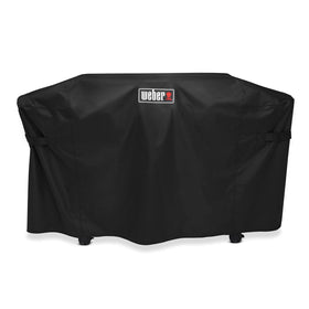 Weber premium griddle cover with weather-resistant fabric protects your grill.
