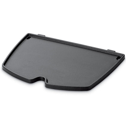 Weber Q Griddle with porcelain-enameled cast iron delivers even heat for breakfast.
