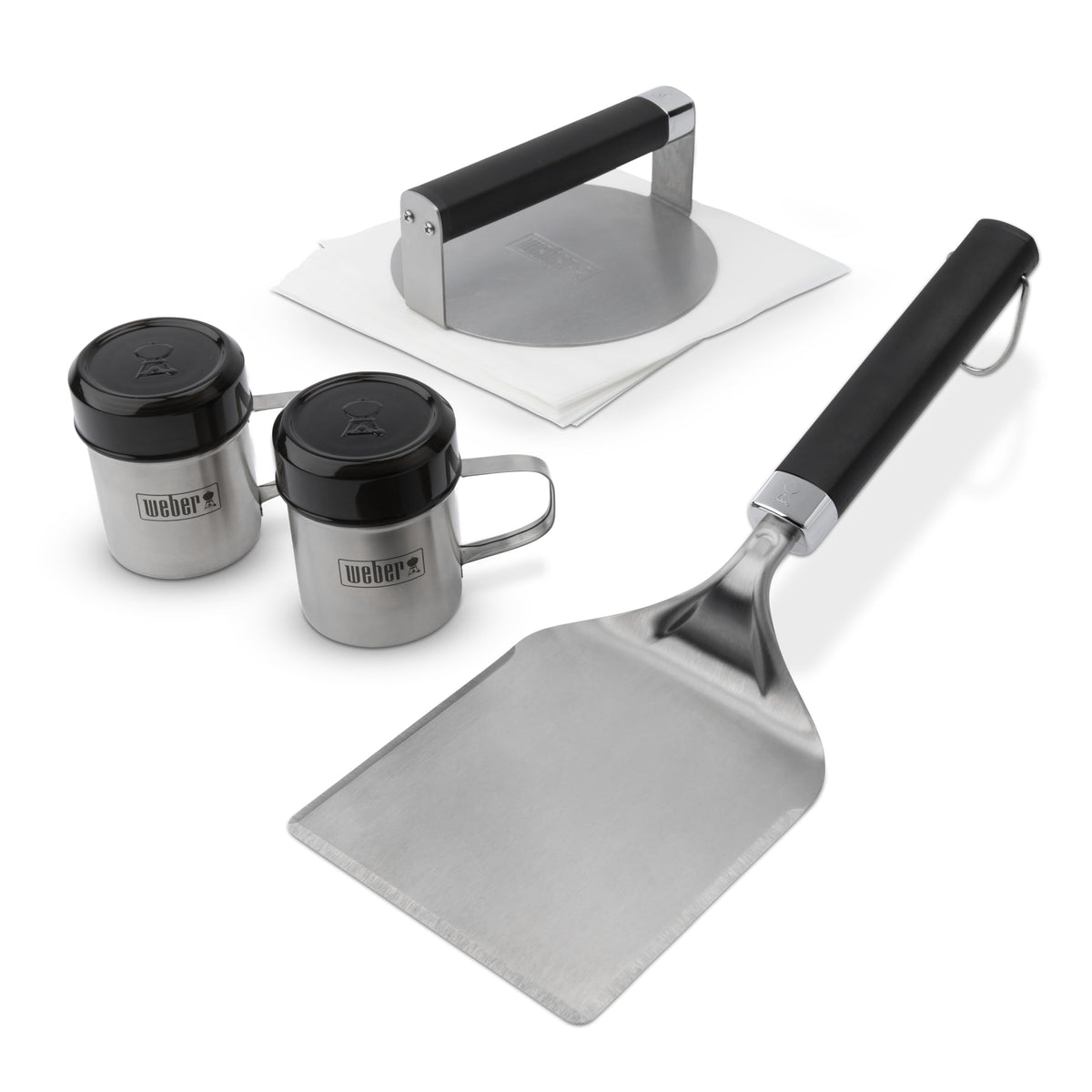 Weber Smashed Burger Press creates edge-to-edge crust for juicy burgers