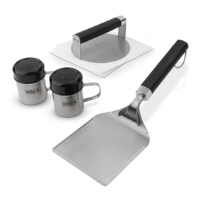 Weber Smashed Burger Press creates edge-to-edge crust for juicy burgers