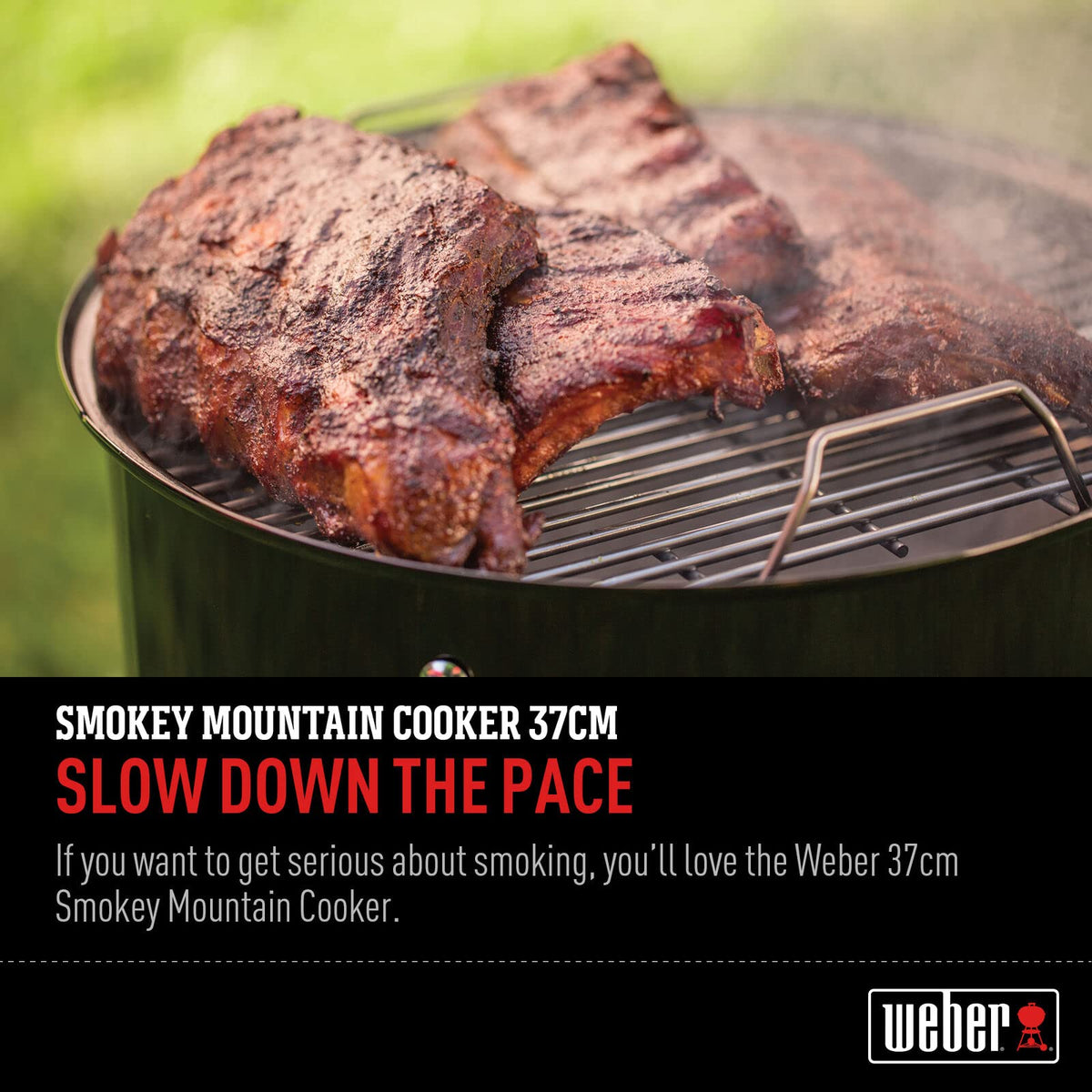 Weber Smokey Mountain 14-inch silicone temperature grommet for monitoring.
