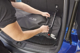 Weber Traveler form-fitted design covers the grill securely