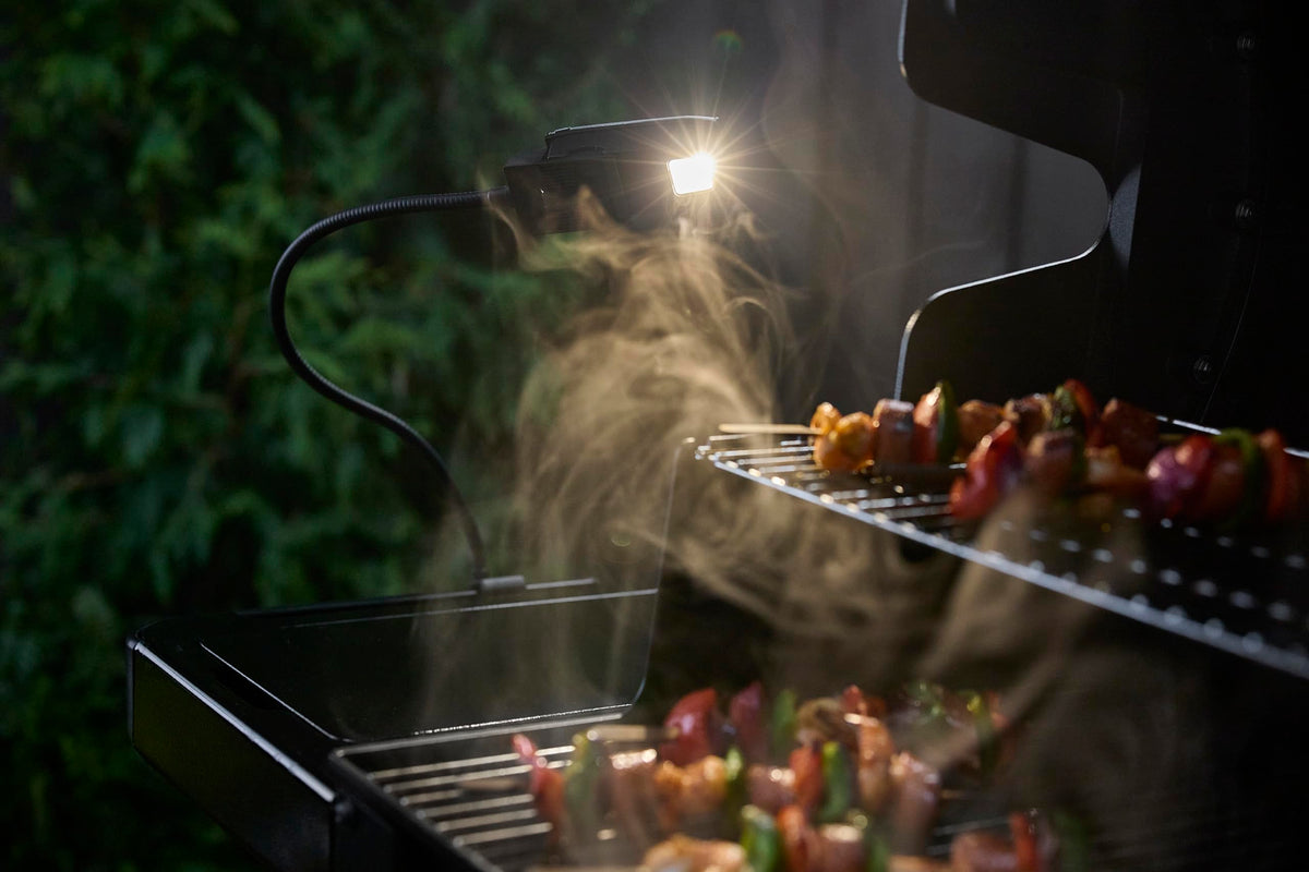 Weber Works Flex Light flexible stem lets you aim light precisely