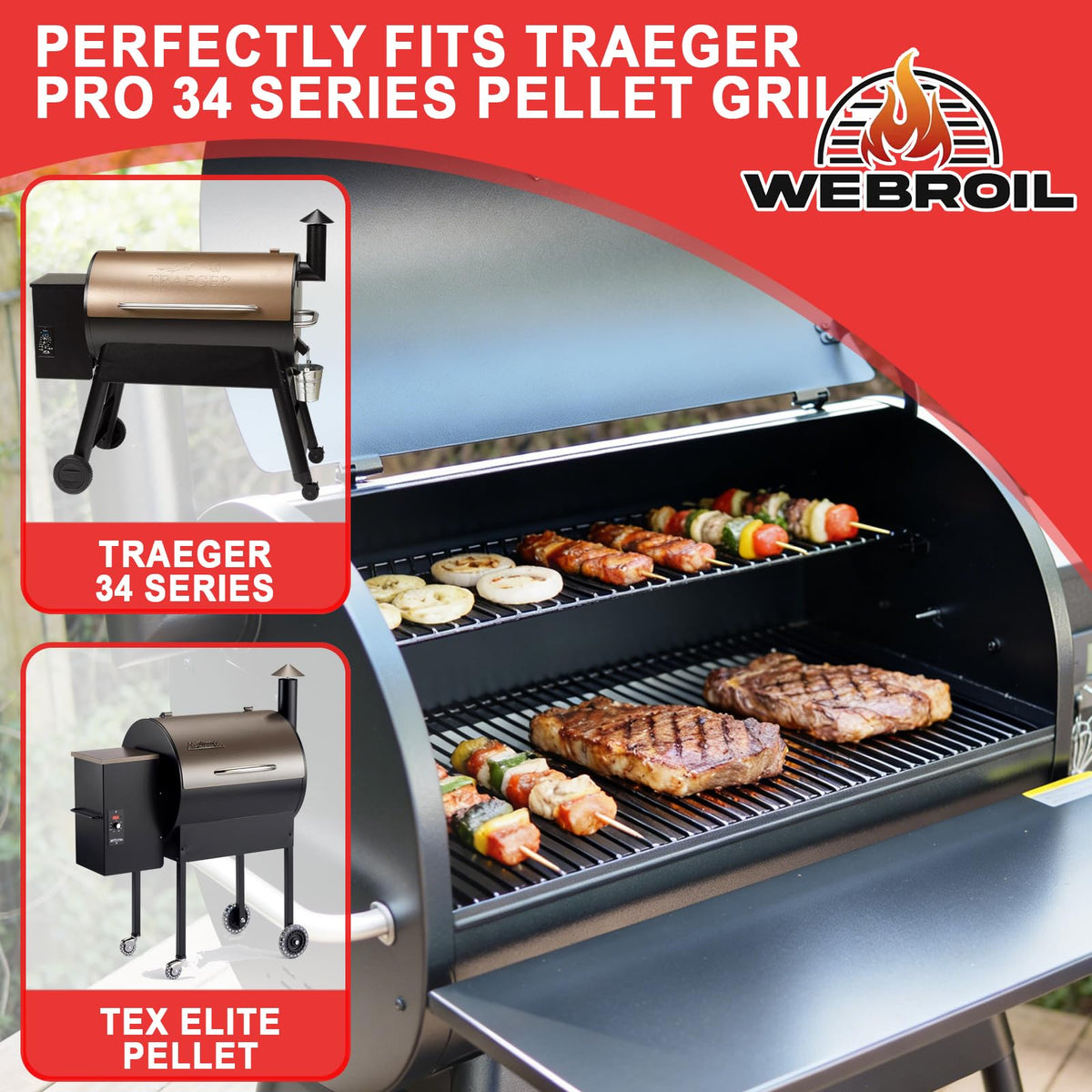 WEBROIL bac410 aluminum drip tray liner for reliable Traeger compatibility.