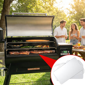 WEBROIL liner includes built-in handle for quick removal.