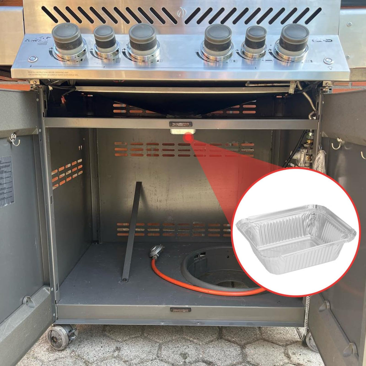 WEBROIL 8.62 in x 4.33 in x 2.44 in liner size for standard grills