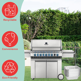 WEBROIL Disposable recyclable aluminum liner for eco-friendly grilling