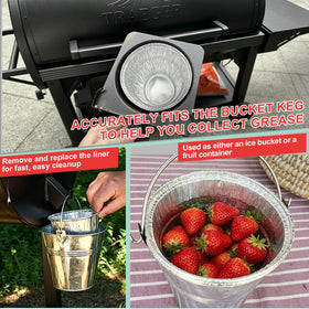 WEBROIL Easy-clean liner helps with post grill maintenance
