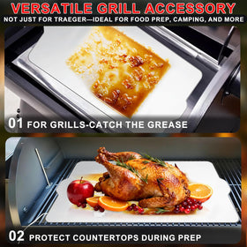 WEBROIL grease-catching tray on grill reduces flare-ups.
