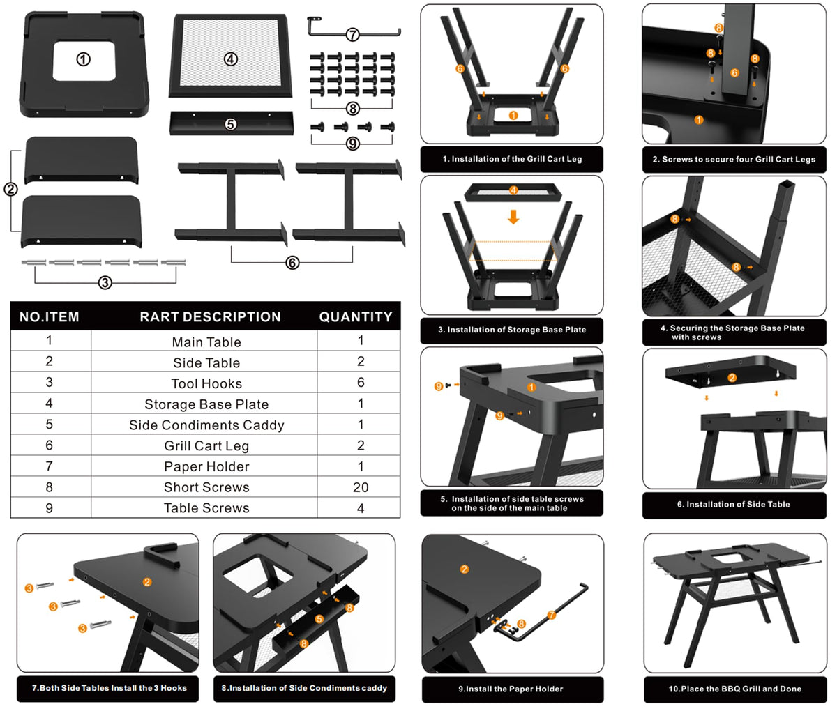 WEBROIL grill stand dimensions guide illustrating size and capacity