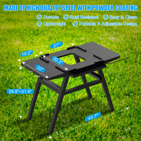 WEBROIL grill stand for Ninja Woodfire OG800 shelves detail emphasizes storage