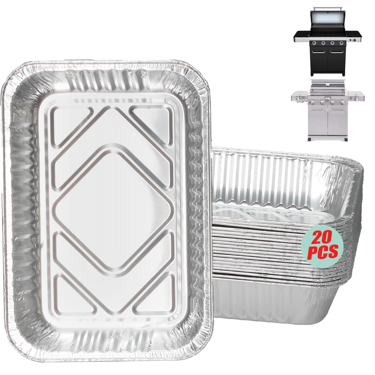 WEBROIL monument drip-pan liners 20-pack for quick grease disposal and easy cleanup
