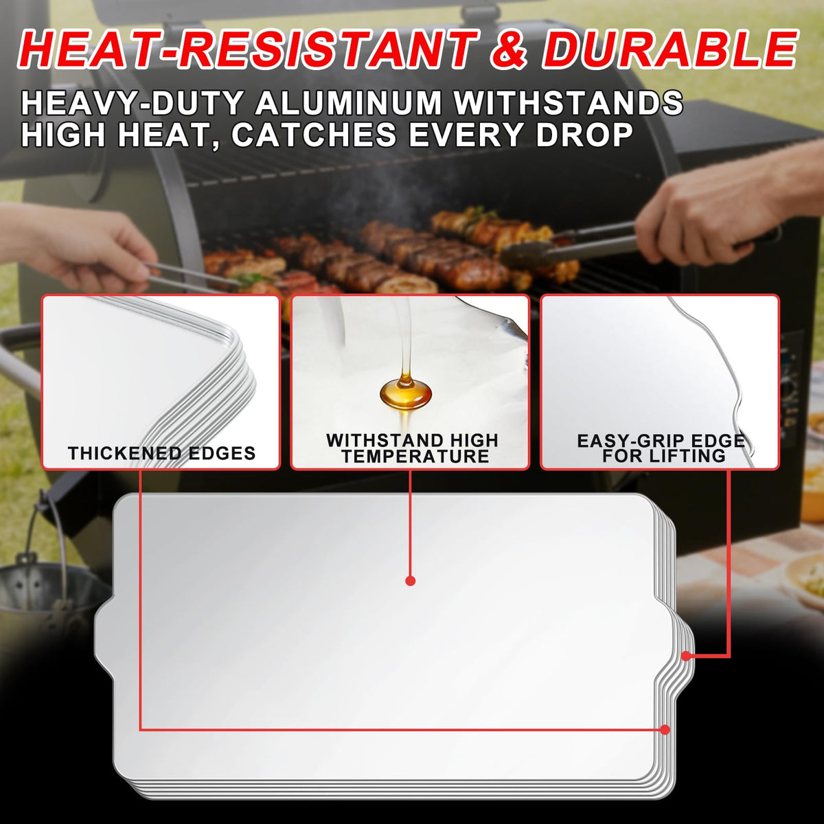 WEBROIL tex elite compatible drip tray keeps grills clean.