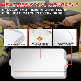 WEBROIL tex elite compatible drip tray keeps grills clean.