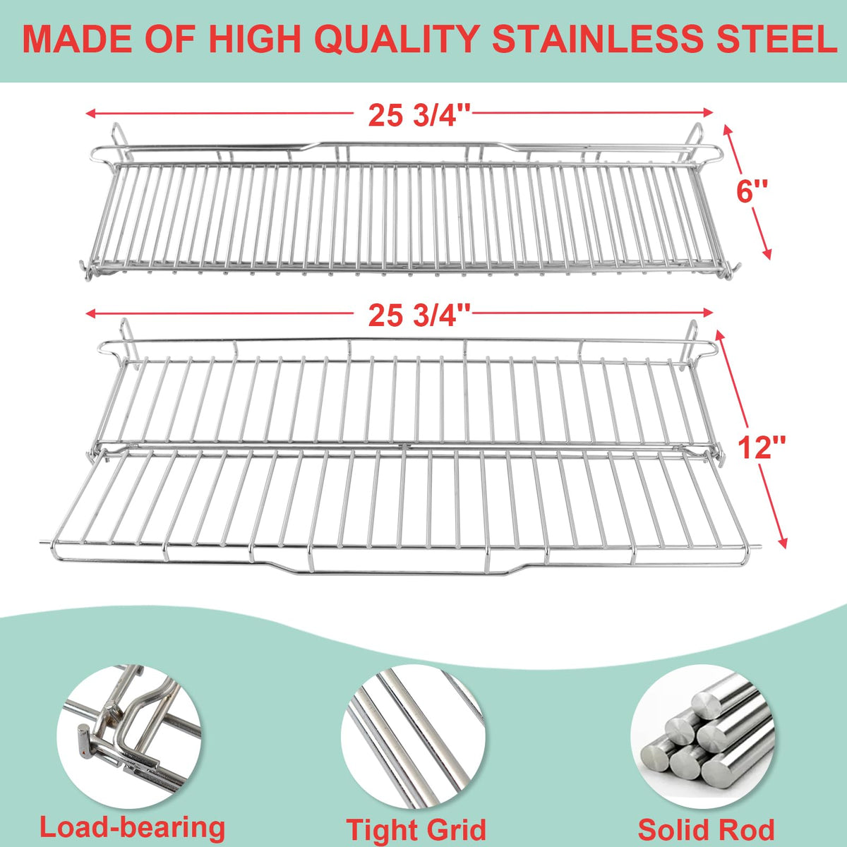 WEBROIL warming rack double-sided flip for even heat distribution during grilling.