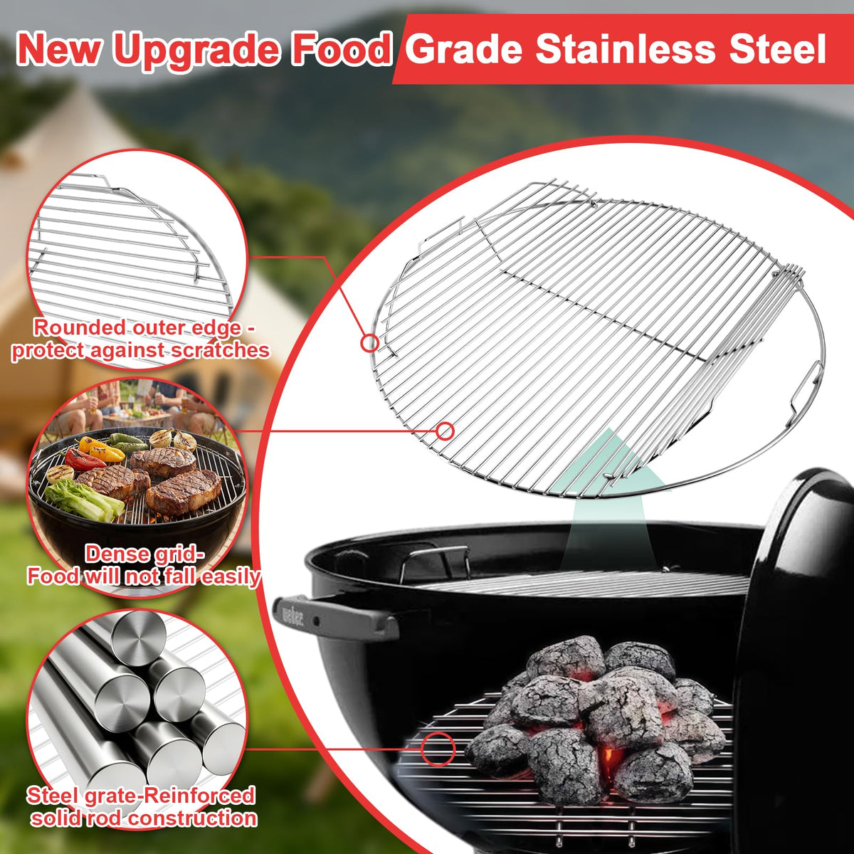 WEBROIL Weber airflow design helps faster lighting and hotter burns.