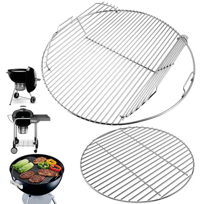 WEBROIL Weber round charcoal grate kit enhances heat distribution for even grilling.
