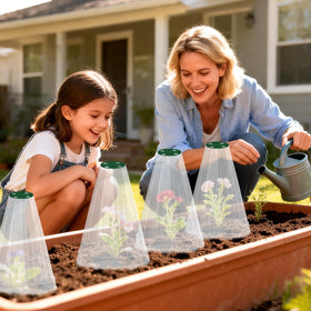 Webuys 20-pack garden cloches bundle for seasonal garden protection