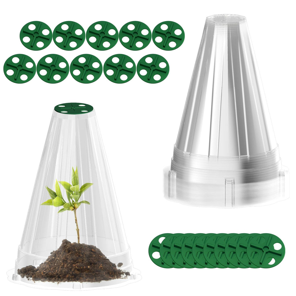 Webuys garden cloche top vent design for adjustable airflow over seedlings