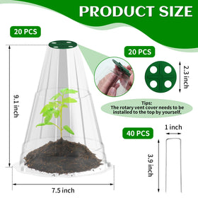 Webuys garden cloche transparent shell maximizes light for growth