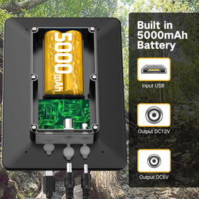 WECOOL solar panel trail camera 360 mount demonstrates flexible sun exposure