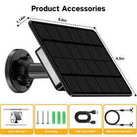 WECOOL solar panel trail camera installation guide shows easy mounting steps