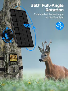 WECOOL Trail Panel 12V/1A output ensures compatibility with many trail cameras.