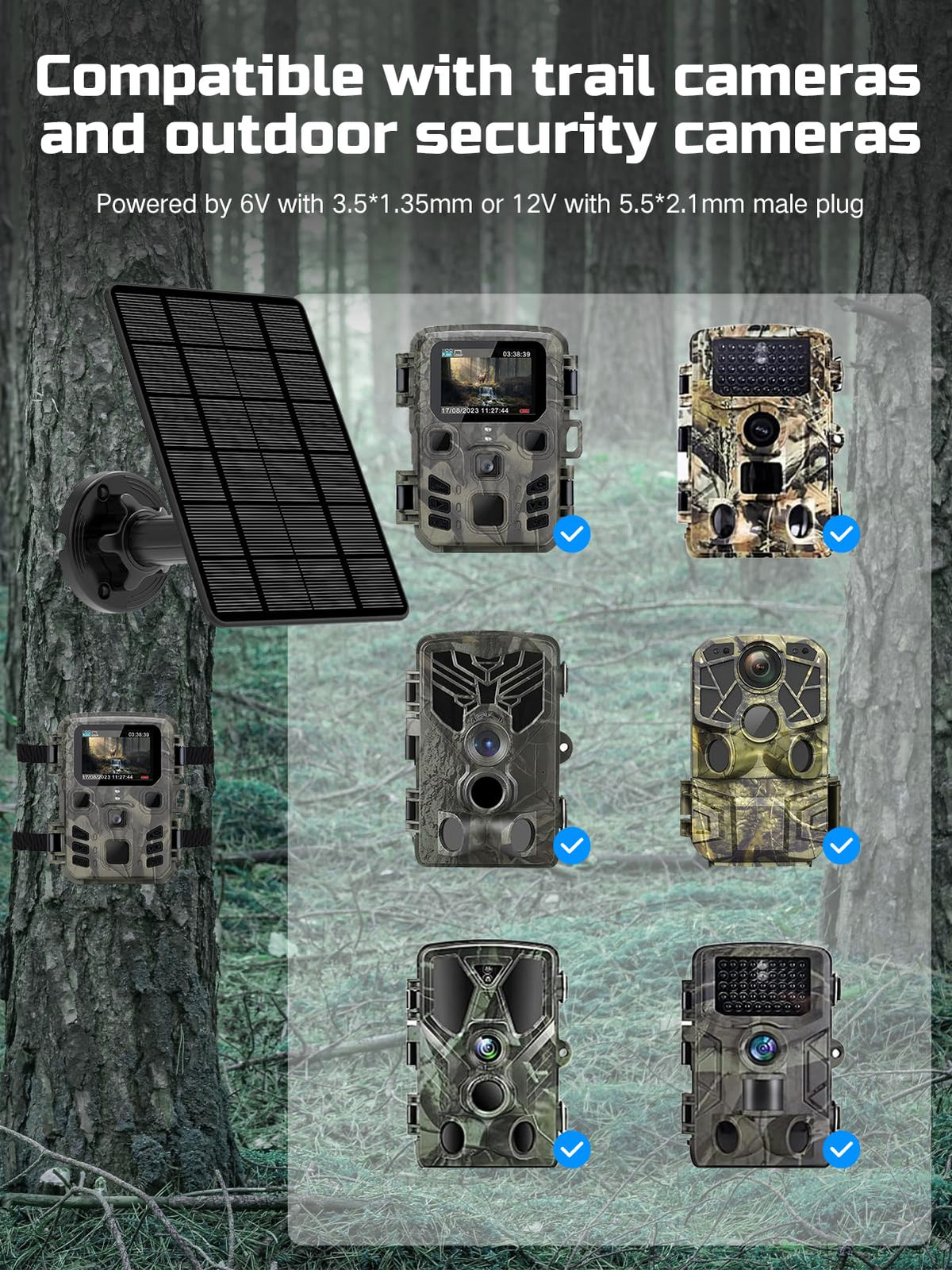 WECOOL Trail Panel 6V/1.5A output option broadens compatibility with older models.