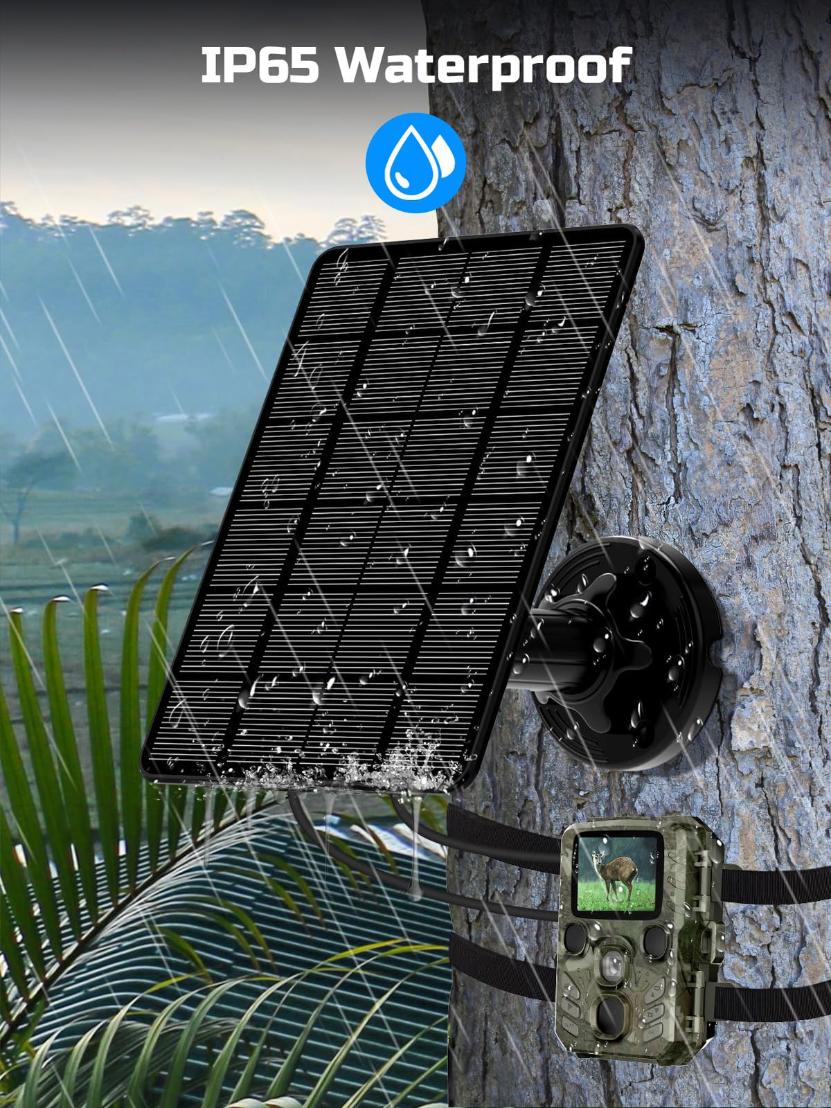 WECOOL Trail Panel with IP66 protection shields against rain and dust in rugged settings.