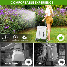 Weeflos 100 psi adjustable pressure lets you tune spray intensity.