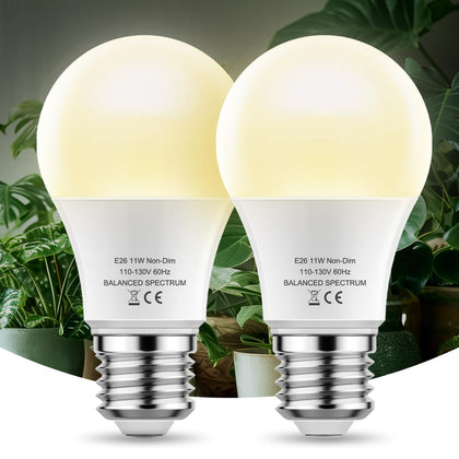 WeeGrow A19 full-spectrum bulb package view for easy greenhouse setup.