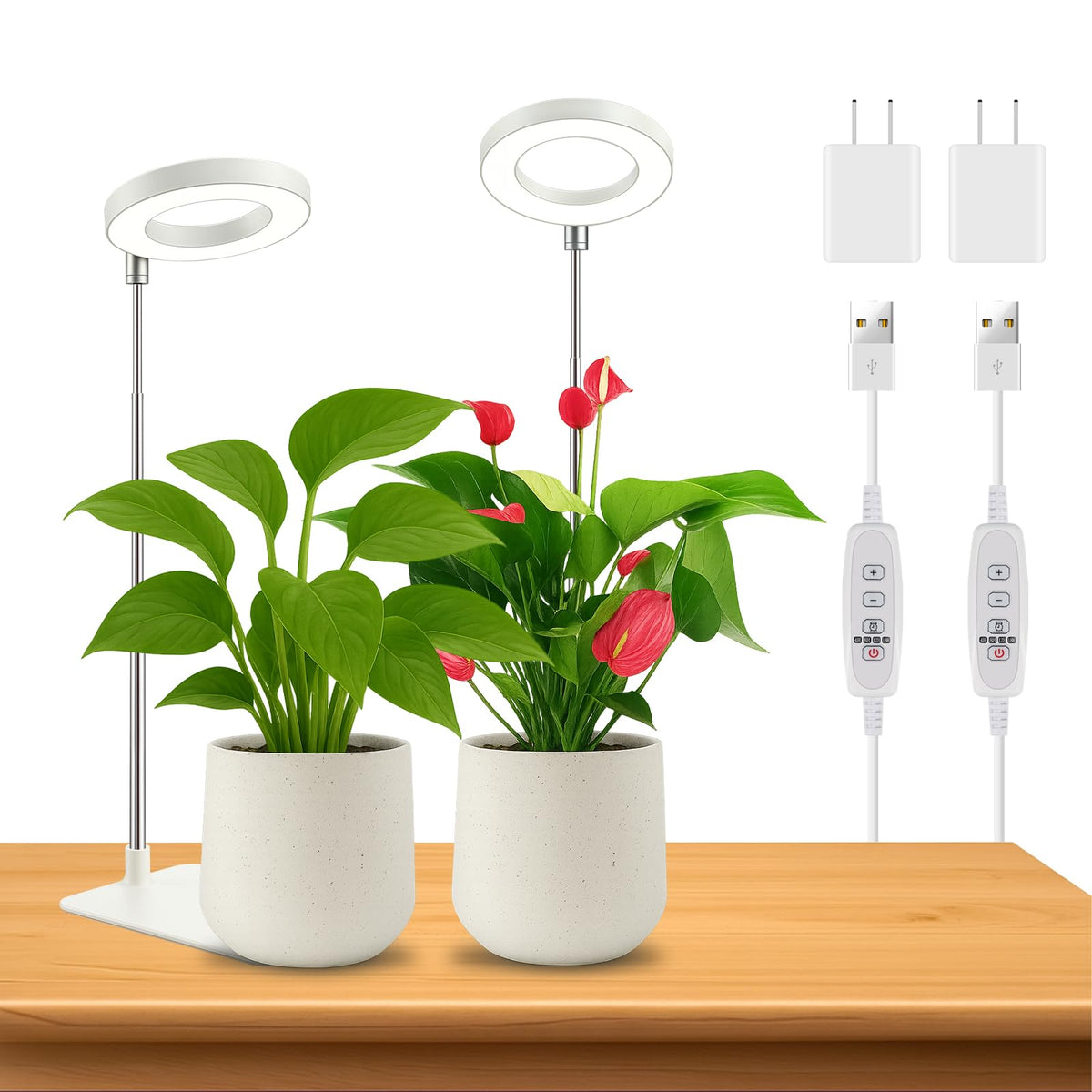 WeeLeeGoo grow light base pack for compact indoor greens