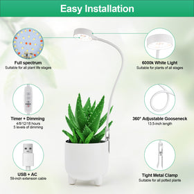 WeeLeeGoo USB/AC powered clip light for home and office