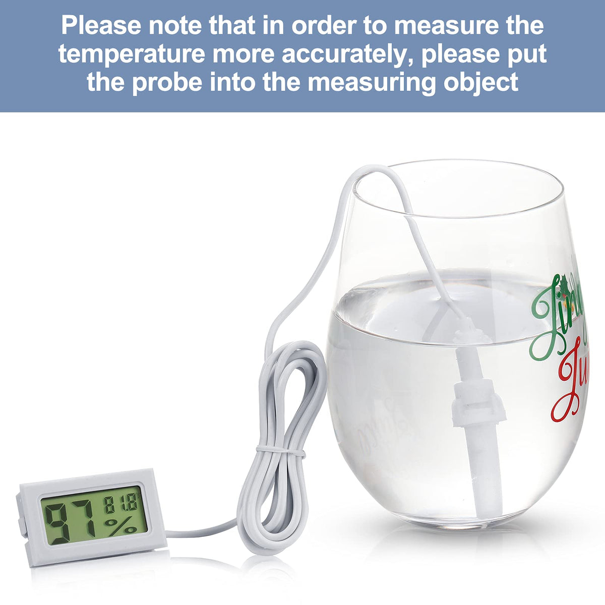 Weewooday meter displaying its ABS plastic housing and large LCD screen