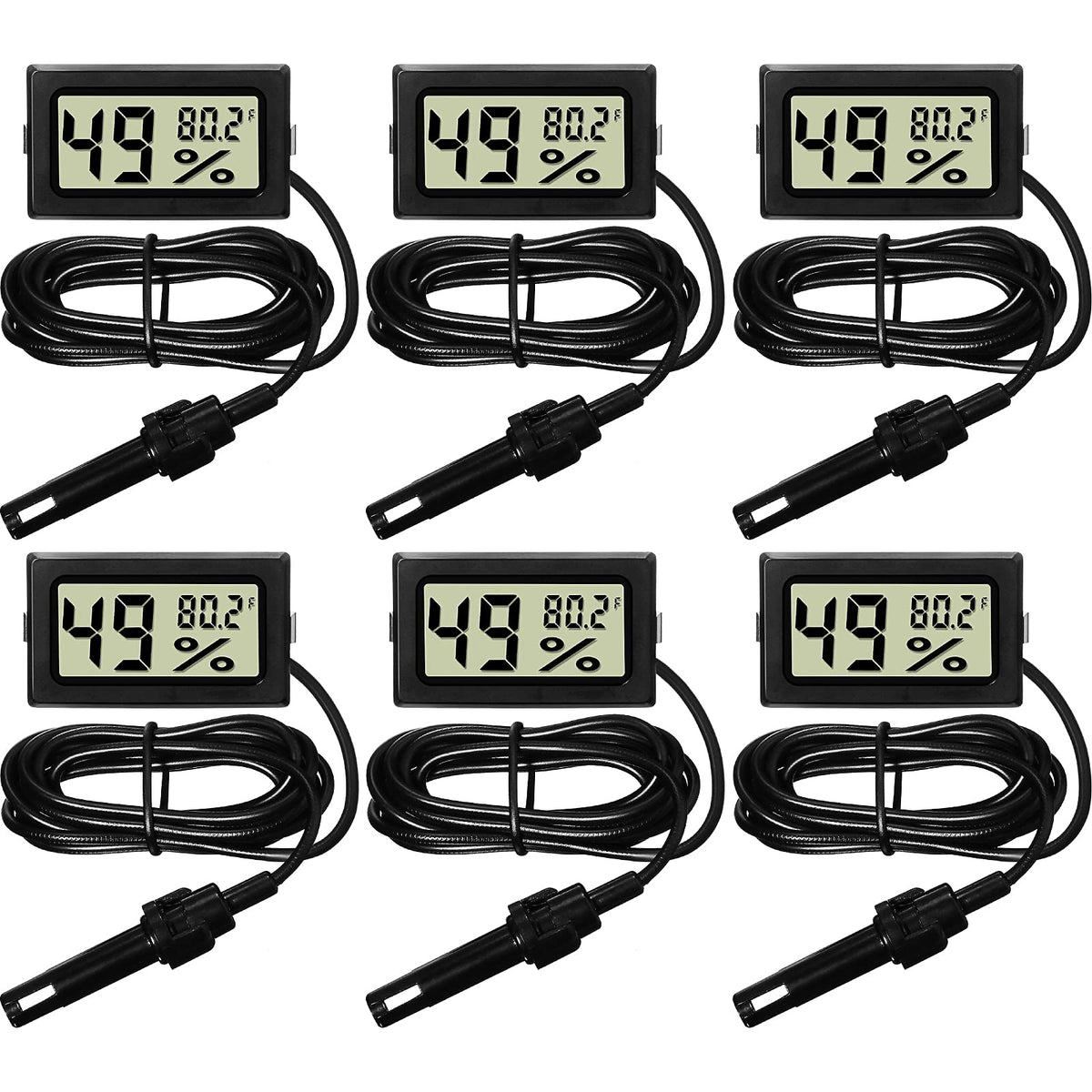 Weewooday mini digital temp-humidity meter with display for incubators