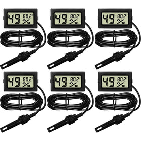 Weewooday mini digital temp-humidity meter with display for incubators