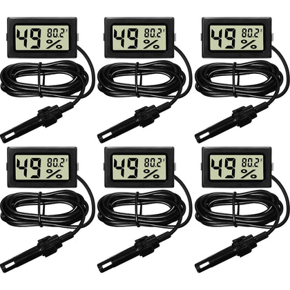 Weewooday mini digital temp-humidity meter with display for incubators