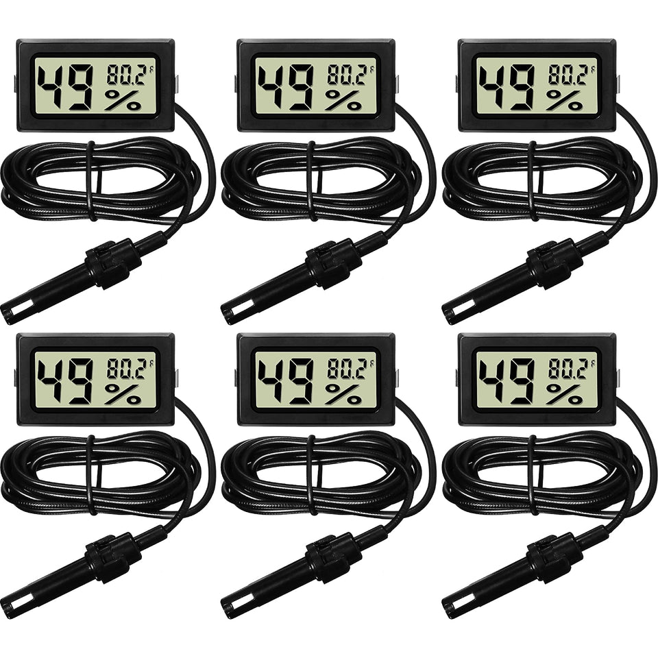 Weewooday mini digital temp-humidity meter with display for incubators