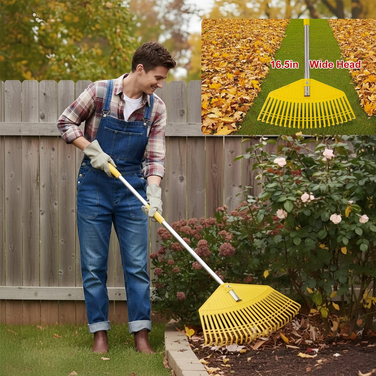 Wefaith adjustable handle from 35 to 75 inches for comfortable reach