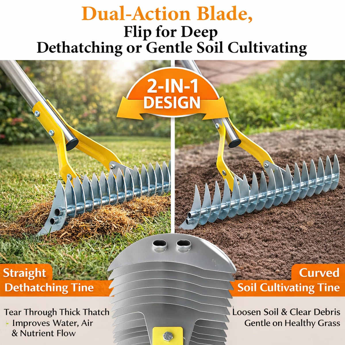 Wefaith rust-resistant steel tines endure outdoor use