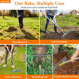 Wefaith spring cleanup and dethatching in one tool