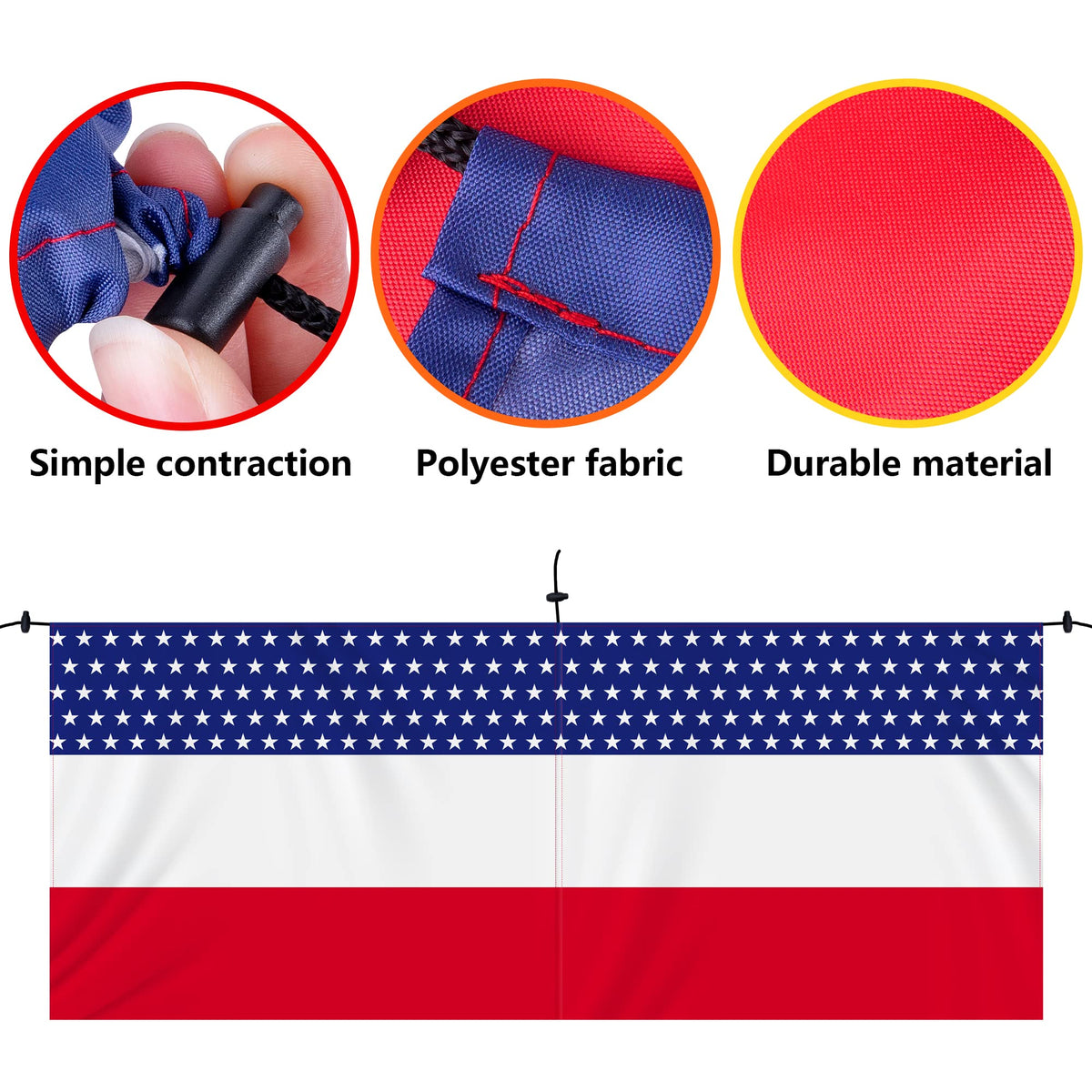Wehhbtye outdoor-ready polyester banner withstands weather in porch settings.
