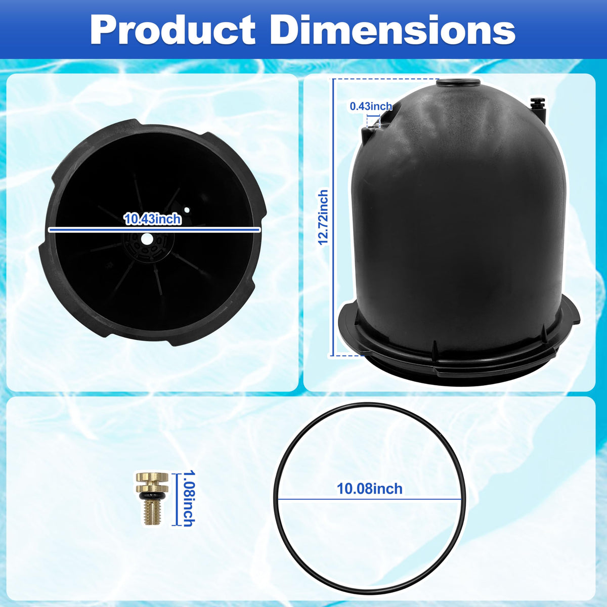 WEHOPE CX1200B components image suggesting easier maintenance and clearer water