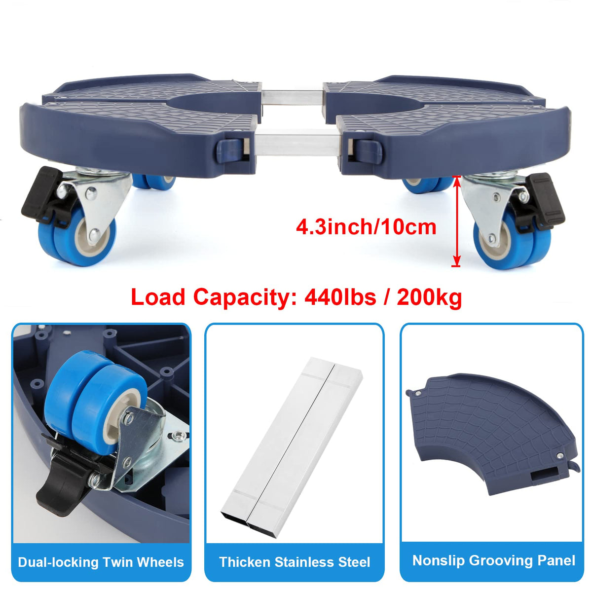 WEIBIDA non-slip grid pattern increases traction