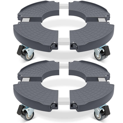 WEIBIDA round dolly with wheels supports heavy loads up to 440 pounds.