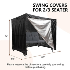 Weimell all-weather swing cover zipper access for quick use